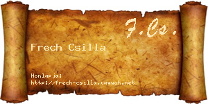Frech Csilla névjegykártya